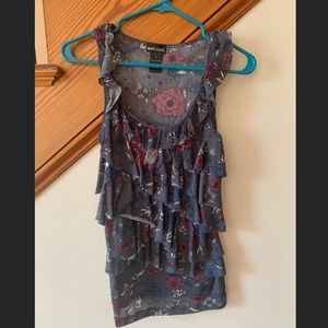 Wet Seal ruffled tank. Size small.
